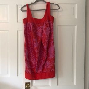 DVF short red dress
